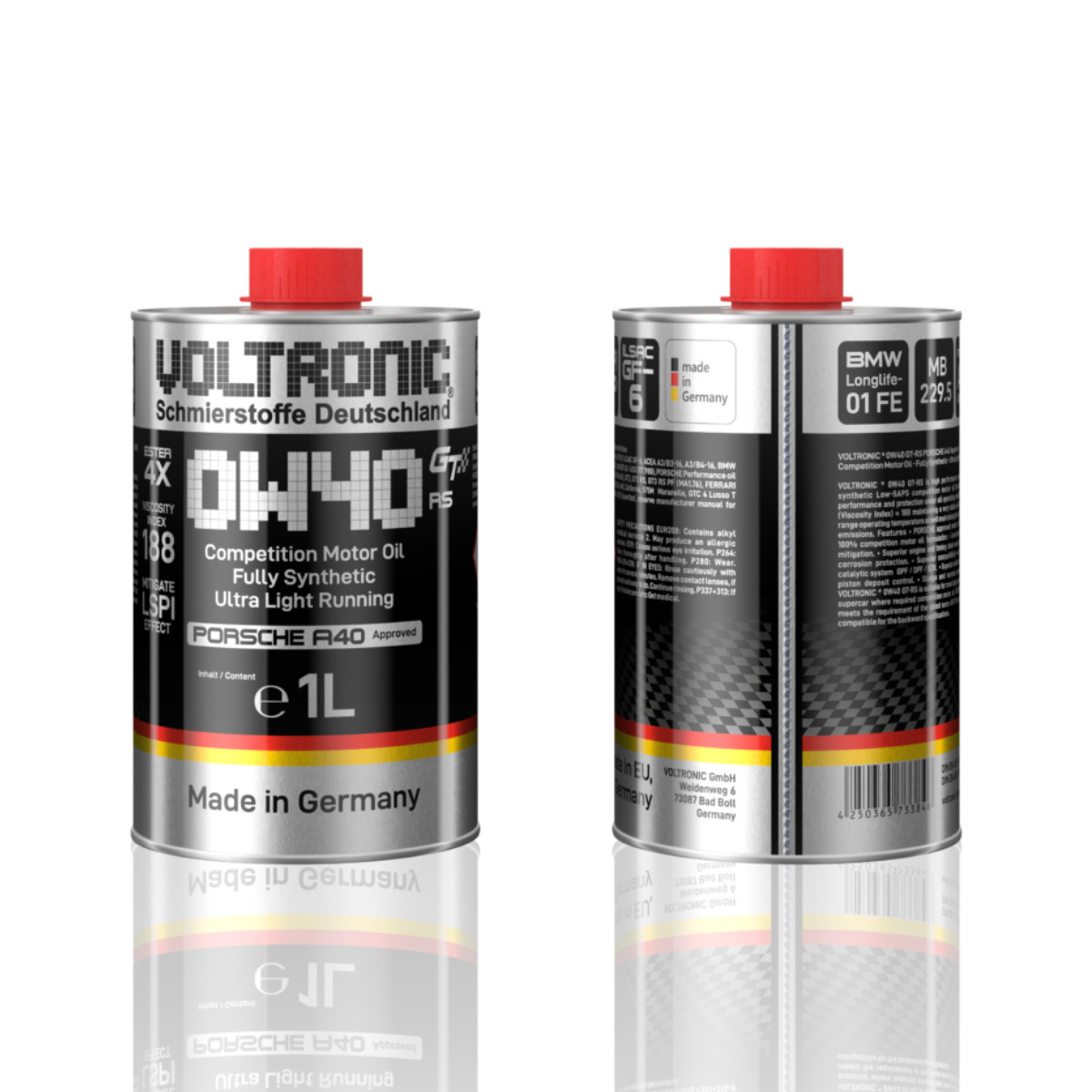 Nhớt Ô Tô Voltronic 0W40 RS Porsche A40 1L Nhớt Ô Tô Voltronic 0W40 RS Porsche A40 1L